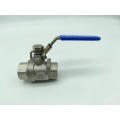 Stainless Steel 2 Piece Female Threaded Ball Valve